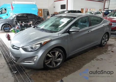 2015 Hyundai Elantra Limited from USA, damaged, VIN 5NPDH4AE6FH597713